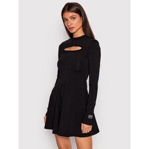 Versace Jeans Couture Black Cutout Front Mini Dress Size 8